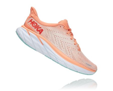 Hoka One One Clifton 8 - Sapatos Ortopédicos Mulher Prateadas | PT-JKsMlLF